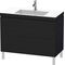 Duravit Waschtischunterbau L-CUBE m WT Vero Air 698x1000x480mm 1 HL Ei sw