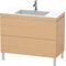Duravit Waschtischunterbau L-CUBE m WT Vero Air 698x1000x480mm 1 HL Ei na