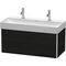 Duravit Waschtischunterbau XSQUARE 397x984x460mm eiche schwarz