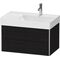 Duravit Waschtischunterbau XSQUARE 397x784x460mm 2 Schubk eiche schwarz