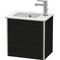 Duravit Waschtischunterbau XSQUARE 400x410x289mm Türansch re eiche schwarz