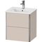 Duravit WTU COMPACT XSQUARE 560x510x418mm taupe matt