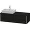 Duravit Waschtischunterbau XSQUARE 400x1400x548mm Be links eiche schwarz