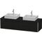 Duravit Waschtischunterbau XSQUARE 400x1600x548mm f 2 Becken eiche schwarz