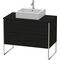 Duravit Waschtischunterbau XSQUARE 778x1000x548mm eiche schwarz