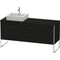 Duravit Waschtischunterbau XSQUARE 778x1600x548mm Be links eiche schwarz