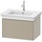 Duravit Waschtischunterbau WHITE TULIP 410x684x458mm taupe seidenmatt