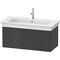 Duravit Waschtischunterbau WHITE TULIP 410x984x458mm graphit hochglanz