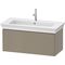 Duravit Waschtischunterbau WHITE TULIP 410x984x458mm steingrau hochglanz