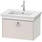 Duravit Waschtischunterbau WHITE TULIP 410x684x458mm nordic weiß seidenmatt