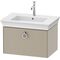 Duravit Waschtischunterbau WHITE TULIP 410x684x458mm taupe seidenmatt