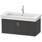 Duravit Waschtischunterbau WHITE TULIP 410x984x458mm graphit hochglanz