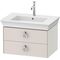 Duravit Waschtischunterbau WHITE TULIP 410x684x458mm nordic weiß seidenmatt