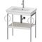 Duravit Metallkonsole WHITE TULIP 760x684x450mm nordic weiß seidenmatt