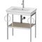 Duravit Metallkonsole WHITE TULIP 760x684x450mm taupe seidenmatt
