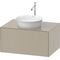 Duravit Waschtischunterbau WHITE TULIP 408x800x550mm taupe seidenmatt