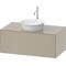 Duravit Waschtischunterbau WHITE TULIP 408x1000x550mm taupe seidenmatt