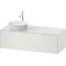 Duravit Waschtischunterbau WHITE TULIP 408x1300x550mm we sdm Waschtisch links