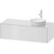 Duravit Waschtischunterbau WHITE TULIP 408x1300x550mm we hgl Waschtisch rechts