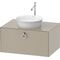 Duravit Waschtischunterbau WHITE TULIP 408x800x550mm taupe seidenmatt