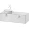 Duravit Waschtischunterbau WHITE TULIP 408x1300x550mm we hgl Waschtisch links