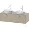Duravit Waschtischunterbau WHITE TULIP 408x1300x550mm taupe seidenmatt