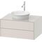Duravit Waschtischunterbau WHITE TULIP 408x800x550mm nordic weiß seidenmatt