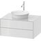 Duravit Waschtischunterbau WHITE TULIP 408x800x550mm weiß hochglanz
