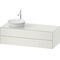Duravit Waschtischunterbau WHITE TULIP 408x1300x550mm we sdm Waschtisch links
