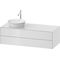 Duravit Waschtischunterbau WHITE TULIP 408x1300x550mm we hgl Waschtisch links