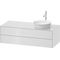 Duravit Waschtischunterbau WHITE TULIP 408x1300x550mm we hgl Waschtisch rechts