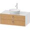 Duravit Waschtischunterbau WHITE TULIP 408x1000x550mm Ei na mass / we hochglanz