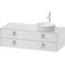 Duravit Waschtischunterbau WHITE TULIP 408x1300x550mm we hgl Waschtisch rechts