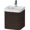 Duravit Waschtischset HAPPY D.2 PLUS 400x360mm e Hahnloch nussbaum gebürstet