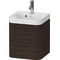 Duravit Waschtischset HAPPY D.2 PLUS 400x360mm e Hahnloch nussbaum gebürstet