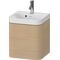 Duravit Waschtischset HAPPY D.2 PLUS 400x360mm ein Hahnloch mediterrane eiche