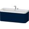 Duravit Waschtischset HAPPY D.2 PLUS 1175x490mm 2 HL nachtblau seidenmatt