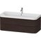 Duravit Waschtischset HAPPY D.2 PLUS 1175x490mm e Hahnloch nussbaum gebürstet