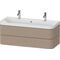 Duravit Waschtischset HAPPY D.2 PLUS 1175x490mm ein Hahnloch leinen