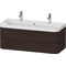 Duravit Waschtischset HAPPY D.2 PLUS 1175x490mm e Hahnloch nussbaum gebürstet