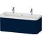 Duravit Waschtischset HAPPY D.2 PLUS 1175x490mm e HL nachtblau seidenmatt