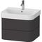 Duravit WTU HAPPY D.2 PLUS 625x490mm 2 Schubk gra s-matt o ES