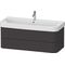 Duravit WTU HAPPY D.2 PLUS 1175x490mm 2 Schubk gra s-matt o ES