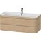 Duravit Waschtischset HAPPY D.2 PLUS 2 Schubk 1175x490mm o HL medi eiche