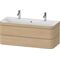 Duravit Waschtischset HAPPY D.2 PLUS 2 Schubk 1175x490mm o HL medi eiche