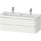 Duravit Waschtischset HAPPY D.2 PLUS 2 Schubk 1175x490mm ohne Hahnloch leinen