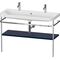 Duravit Waschtischset HAPPY D.2 PLUS 1175x490mm e HL nachtblau seidenmatt