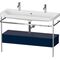 Duravit Waschtischset HAPPY D.2 PLUS 1175x490mm e HL nachtblau seidenmatt