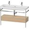 Duravit Waschtischset HAPPY D.2 PLUS 1175x490mm e Hahnloch mediterrane eiche