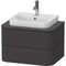 Duravit WTU HAPPY D.2 PLUS 650x480mm 2 Schubk gra s-matt o ES